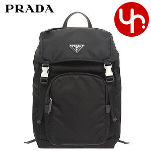 Prada Tessuto Montagna Nylon Triangle Logo Backpack Nero Black travel
